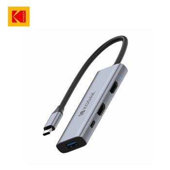 【Kodak 柯達】USB-C T346 四合1 HDMI 多用途擴充轉接器