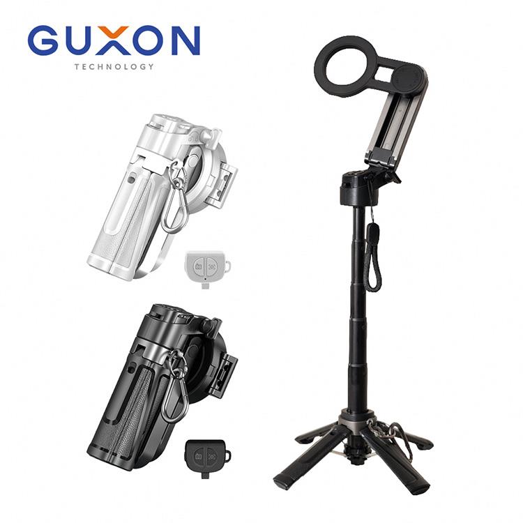 【GUXON古尚】口袋拍迷你藍牙磁吸自拍架 變焦款