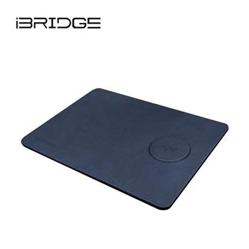 iBRIDGE 急速Qi2無線皮革鼠墊充電器