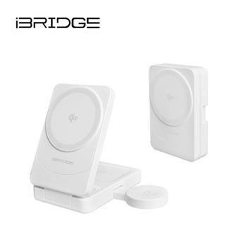 iBRIDGE 急速Qi2三合一無線折疊充電器