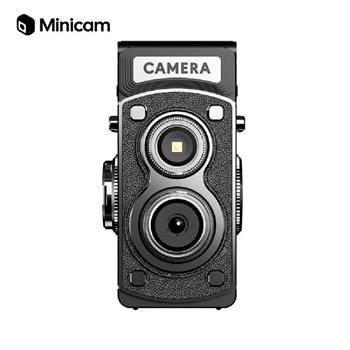 【Minicam 迷你拍】G17 復古TLR雙眼 Y8000 迷你相機-黑