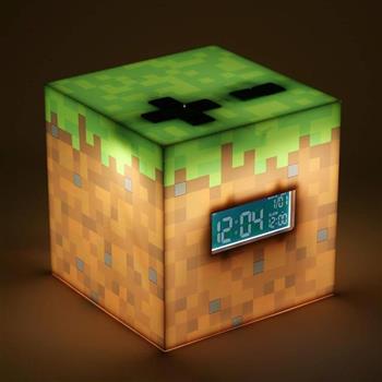 【Paladone UK】Minecraft 麥塊 草地造型 Figure 3合1 鬧鐘小夜燈