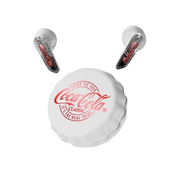 【Coca-Cola 可口可樂】創意瓶蓋造型 半入耳式藍芽耳機 ENC降噪-T13
