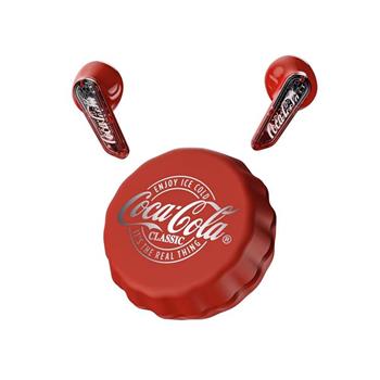 【Coca-Cola 可口可樂】創意瓶蓋造型 半入耳式藍芽耳機 ENC降噪-T13