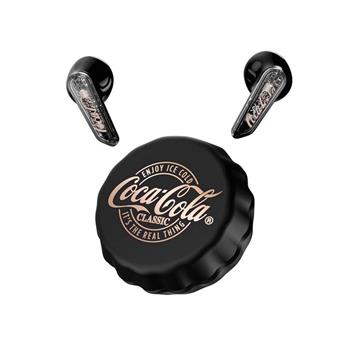 【Coca-Cola 可口可樂】創意瓶蓋造型 半入耳式藍芽耳機 ENC降噪-T13