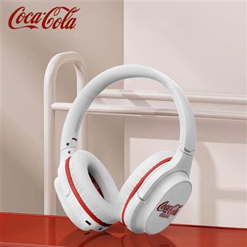 【Coca-Cola 可口可樂】頭戴可折疊式降噪藍芽耳機-T18