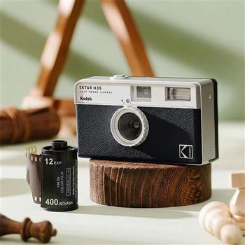 【Kodak 柯達】EKTAR H35 半格底片相機 即贈波士頓彩色底片 ISO400 12張 乙盒 - 黑色