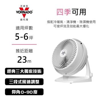 【VORNADO 沃拿多】5-6坪用 空氣渦流循環扇 62-TW 白色
