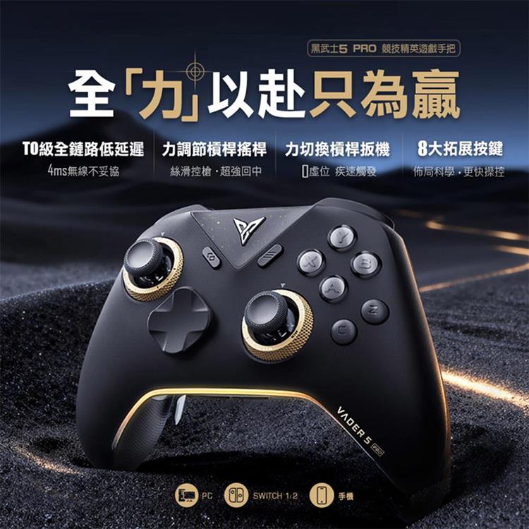 【Flydigi飛智】黑武士5 PRO 競技精英手把 (國際版)