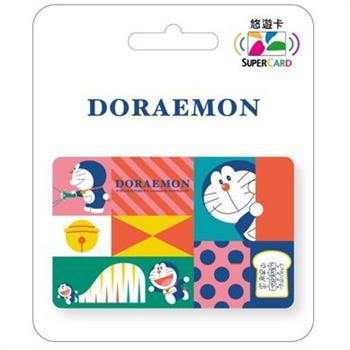 哆啦A夢 幾何Supercard悠遊卡-探頭看看【受託代銷】