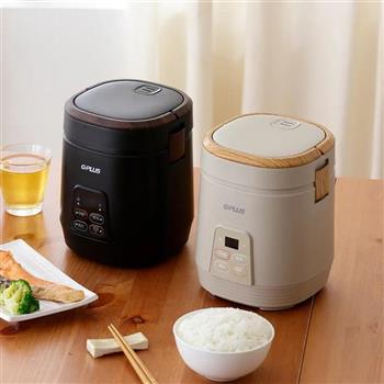 【G-PLUS 拓勤】0.63L 日和鍋多功能微電腦電子鍋/露營電鍋 奶茶色/黑色 (GP-ERC001)