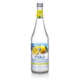 加拿大eska愛斯卡檸檬氣泡冰川水 玻璃瓶 750mlx12瓶 （箱）