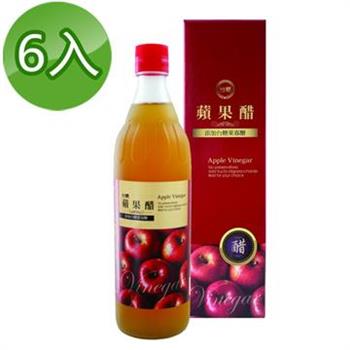 【台糖】蘋果醋600ml（6瓶/組）【金石堂、博客來熱銷】