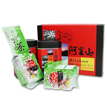 【台灣茗茶】阿里山高山茶2入禮盒（附提袋）