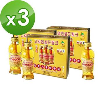 金蔘－韓國高麗人蔘精華液（120ml*3瓶） 共3盒【金石堂、博客來熱銷】