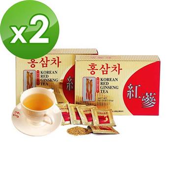 金蔘－6年根韓國高麗紅蔘茶（100包/盒，共2盒）【金石堂、博客來熱銷】