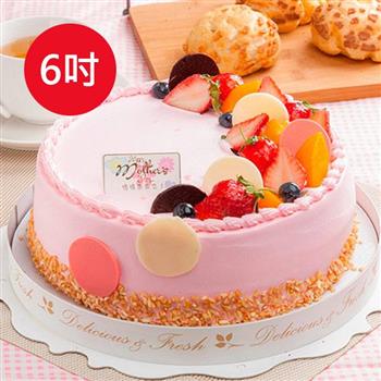 預購－樂活e棧－生日快樂造型蛋糕－初戀圓舞曲蛋糕（6吋/顆，共1顆）【金石堂、博客來熱銷】