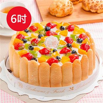 預購－樂活e棧－生日快樂造型蛋糕－繽紛嘉年華蛋糕（6吋/顆，共1顆）【金石堂、博客來熱銷】