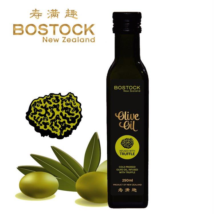 【壽滿趣－ Bostock】頂級冷壓初榨松露風味橄欖油（250ml 單瓶散裝）~賞味期至2022.09.26