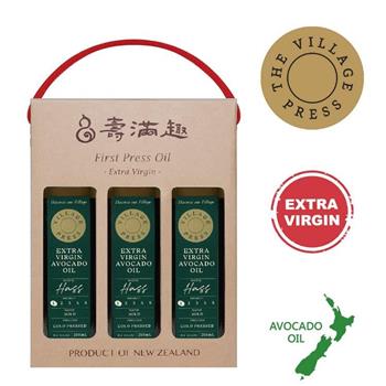 【壽滿趣- 紐西蘭廚神系列】頂級冷壓初榨黃金酪梨油禮盒(250ml x3)