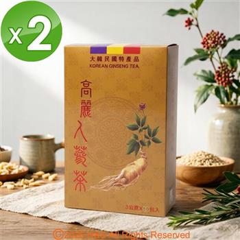 《瀚軒》精選韓國高麗人蔘茶 （3g*50包）2盒組