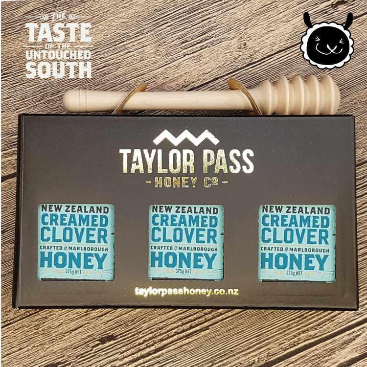 【壽滿趣－TaylorPass】乳狀三葉草蜂蜜禮盒（375gmx3瓶）