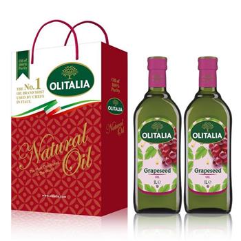 Olitalia奧利塔葡萄籽油禮盒組（1000mlx2瓶）【金石堂、博客來熱銷】