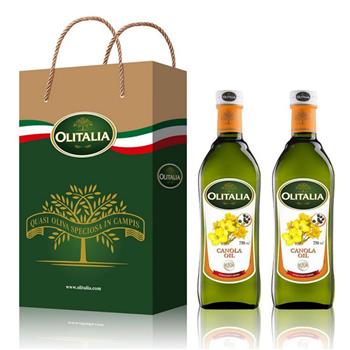 Olitalia奧利塔頂級芥花油禮盒組（750mlx2瓶）【金石堂、博客來熱銷】