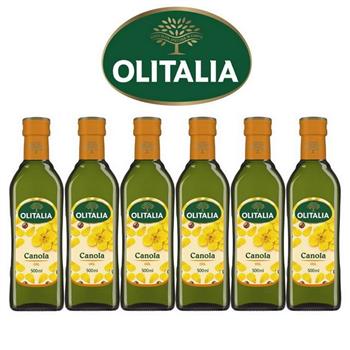 Olitalia奧利塔頂級芥花油禮盒組500mlx6瓶【金石堂、博客來熱銷】