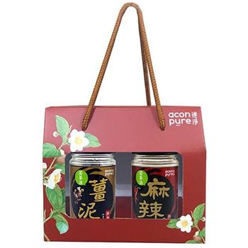 連淨 苦茶油拌醬禮盒 2入組（薑泥＋麻辣）【金石堂、博客來熱銷】