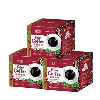 【台塑生醫】纖韻咖啡食品－炭焙黑咖啡（ 20包/盒） 3盒/組【金石堂、博客來熱銷】