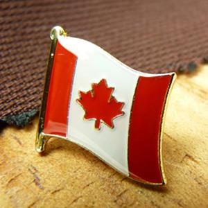 【國旗商品創意館】加拿大Canada徽章4入組/胸章/別針