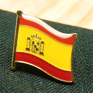 【國旗商品創意館】西班牙Spain徽章4入組/胸章/別針