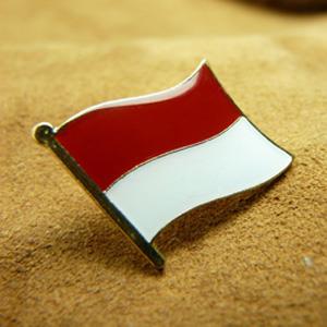 【國旗商品創意館】印尼 Indonesia徽章4入組/胸章/別針