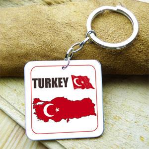 【國旗商品創意館】土耳其造型鑰匙圈/Turkey/多國款式可選購