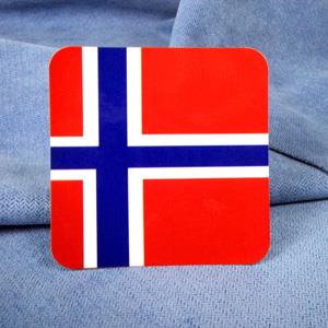 【國旗商品創意館】挪威國旗方形抗ＵＶ、防水貼紙／Norway／世界多國款可選購