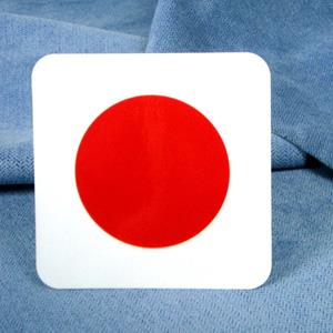 【國旗商品創意館】日本國旗方形抗ＵＶ、防水貼紙／Japan／世界多國款可選購