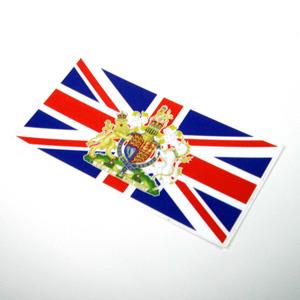 【國旗商品創意館】英國徽旗長形抗ＵＶ、防水貼紙2入／UK／世界多國款可選購