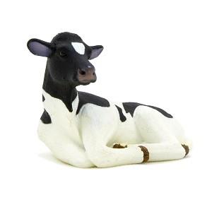 《MOJO FUN動物模型》動物星球頻道獨家授權－小乳牛（躺姿）【金石堂、博客來熱銷】
