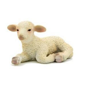 《MOJO FUN動物模型》動物星球頻道獨家授權－小綿羊（躺姿）【金石堂、博客來熱銷】
