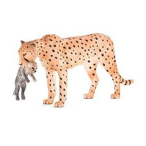《MOJO FUN動物模型》動物星球頻道獨家授權－非洲獵豹（母子）【金石堂、博客來熱銷】