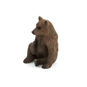 《MOJO FUN動物模型》動物星球頻道獨家授權－灰棕幼熊【金石堂、博客來熱銷】