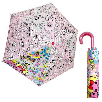 奇怪的蘑菇 輕量型 晴雨傘 附傘套 摺疊傘 雨傘 折傘 Rannyoko 磨菇 Ranzuki【金石堂、博客來熱銷】