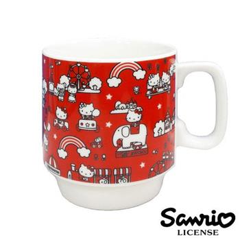 凱蒂貓 HelloKitty 日本製 遊樂園 陶瓷 馬克杯 咖啡杯 270ML 三麗鷗 Sanrio【金石堂、博客來熱銷】
