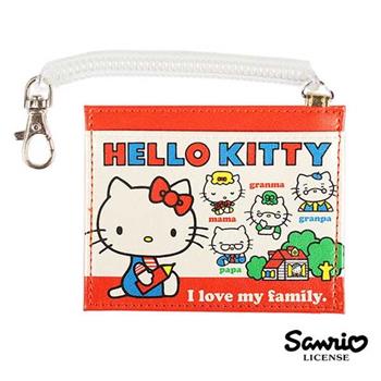 凱蒂貓 HelloKitty 皮質 彈力 票卡夾 票夾 防潑水 三麗鷗 Sanrio【金石堂、博客來熱銷】