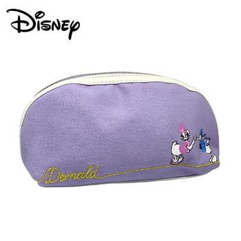 迪士尼 半月型 化妝包 收納包 鉛筆盒 筆袋 米奇 米妮 唐老鴨 黛西 Disney【金石堂、博客來熱銷】