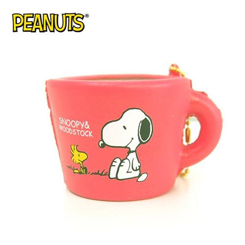 史努比 Snoopy 咖啡杯 捏捏吊飾 吊飾 捏捏樂 軟軟 PEANUTS squishy 捏捏