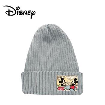 米奇家族 布標毛帽 針織毛帽 螺紋毛帽 毛帽 帽子 米奇 米妮 迪士尼 Disney【金石堂、博客來熱銷】