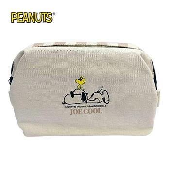 史努比 寬口 化妝包 收納包 Snoopy PEANUTS【金石堂、博客來熱銷】