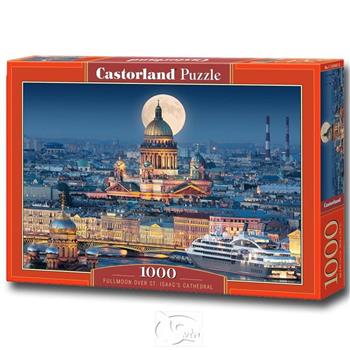 【波蘭Castorland拼圖】滿月下的聖以撒大教堂－1000片【金石堂、博客來熱銷】